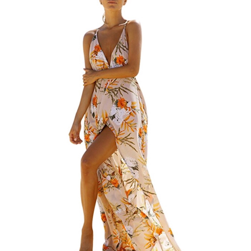 SOLD Floral Maxi Dress
